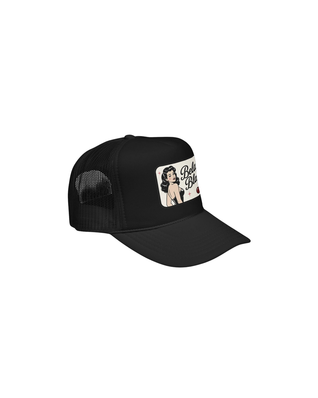 Retro Pinup 'Belak Blanc' Foam Trucker Hat