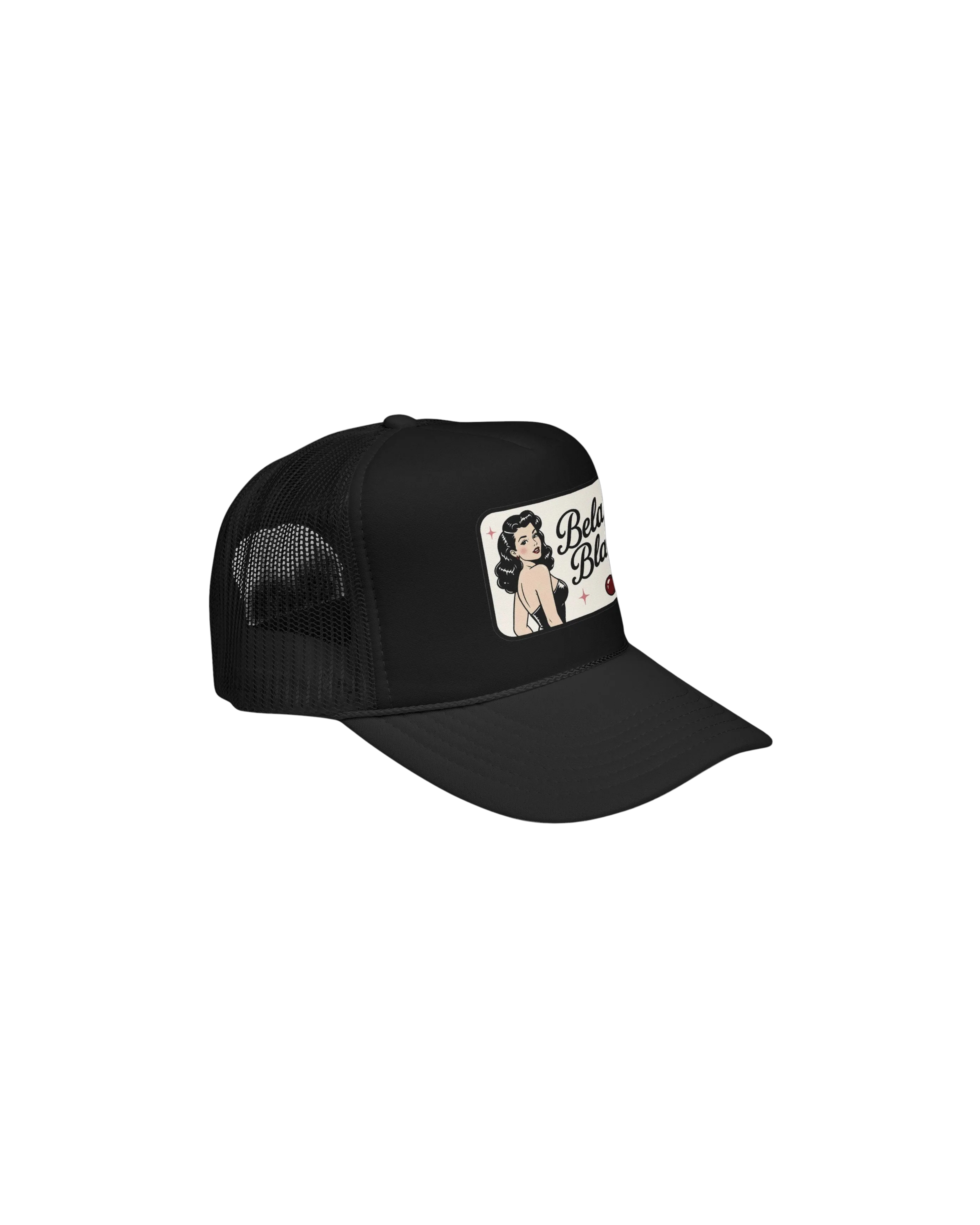 Retro Pinup 'Belak Blanc' Foam Trucker Hat
