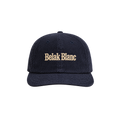 Classic Corduroy Embroidered Belak Blanc Hat