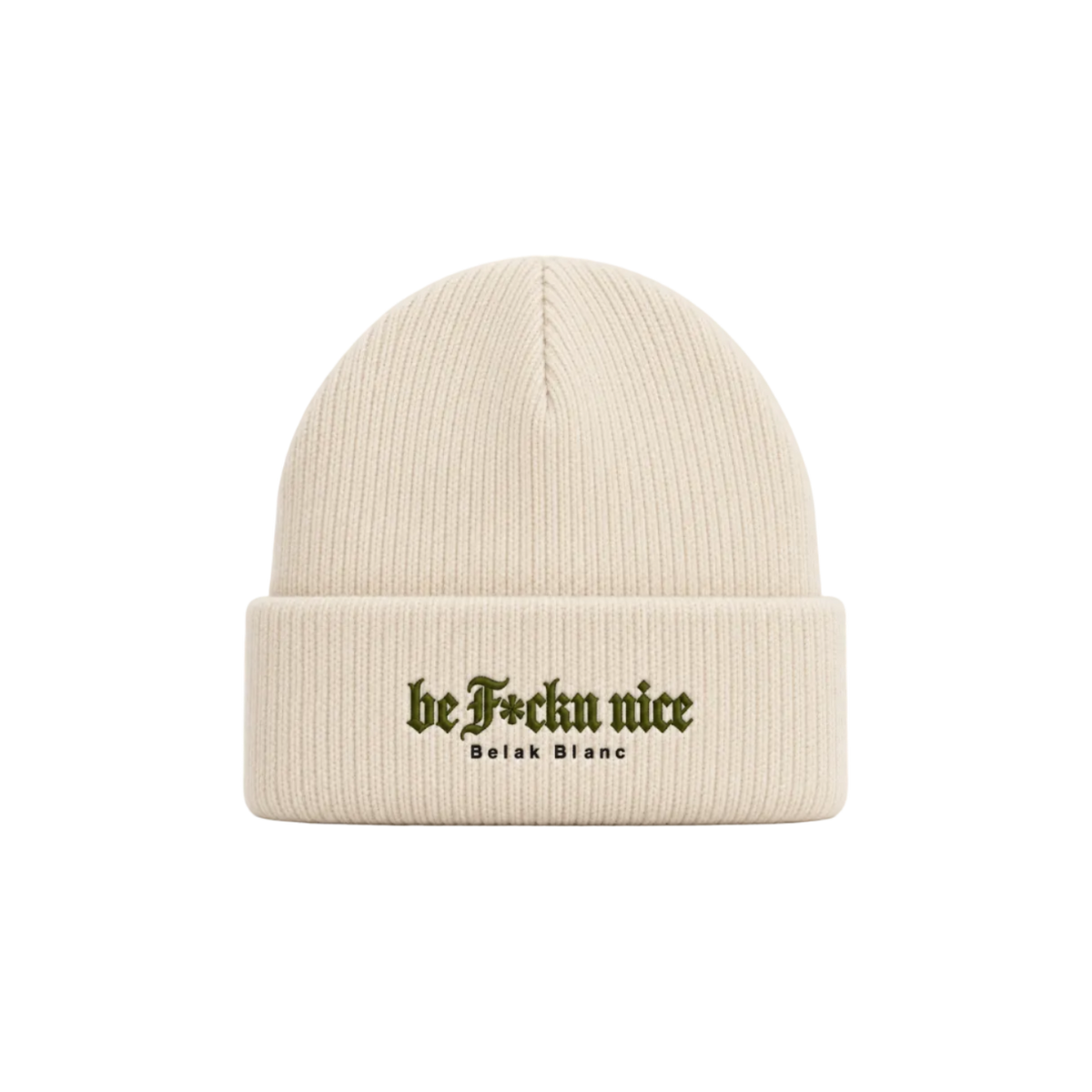 Be Nice | Embroidered Cuff Beanie