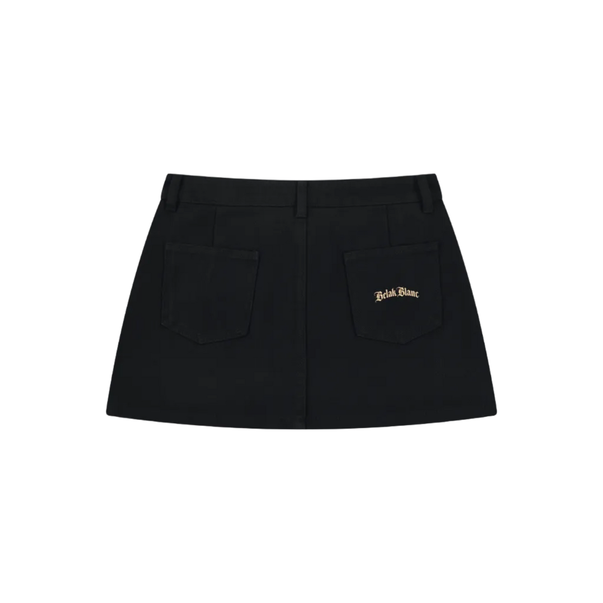 Belak Blanc Studded Denim Mini Skirt