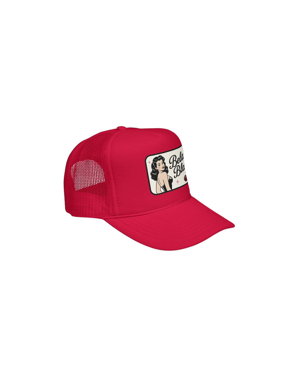 Retro Pinup 'Belak Blanc' Foam Trucker Hat