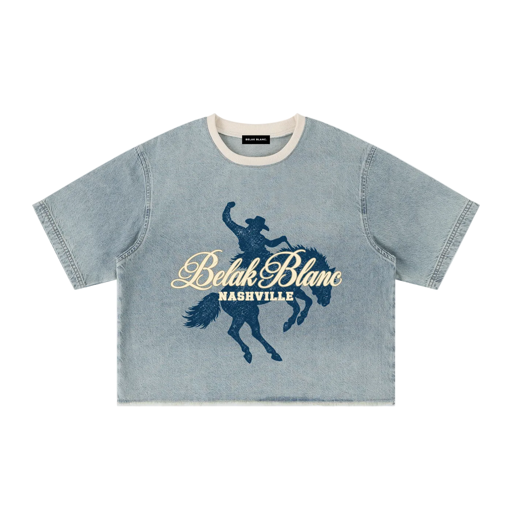 Belak Blanc Bucking Cowboy Tee